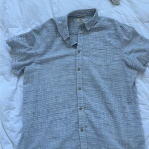 Marine Layer Light Blue Casual Button Down Shirt